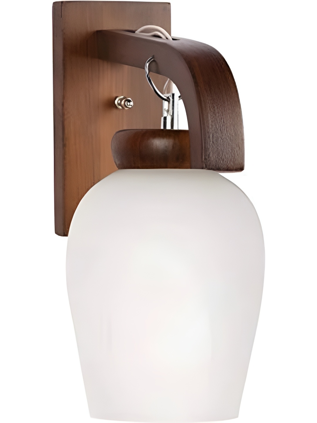 

Afast White & Brown Abstract Shaped Wood Contemporary Wall Lamp
