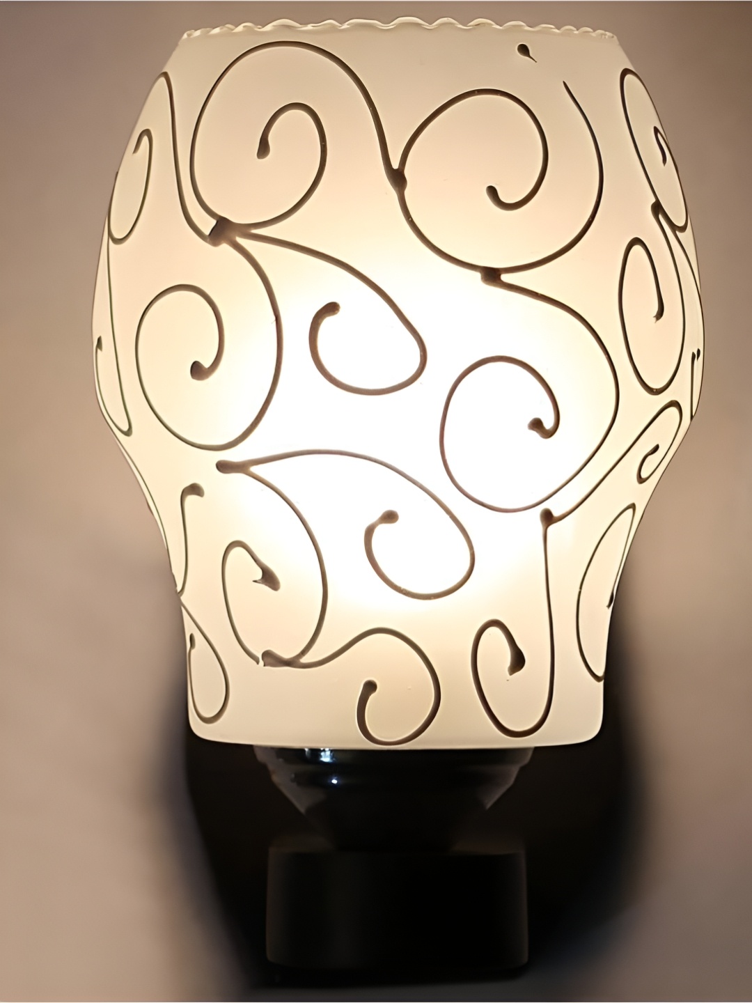 

Afast Brown & White Textured Contemporary Bell Shaped Wooden Wall Lamps