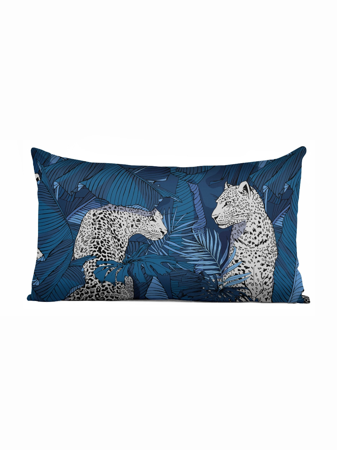 

Vargottam Blue & White Linen Rectangle Cushion Covers