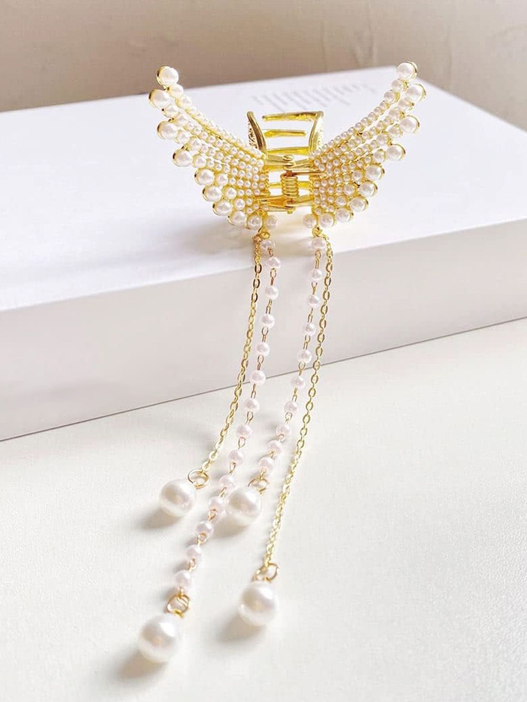 

PolluxCraft Women Butterfly Claw Clip, Gold