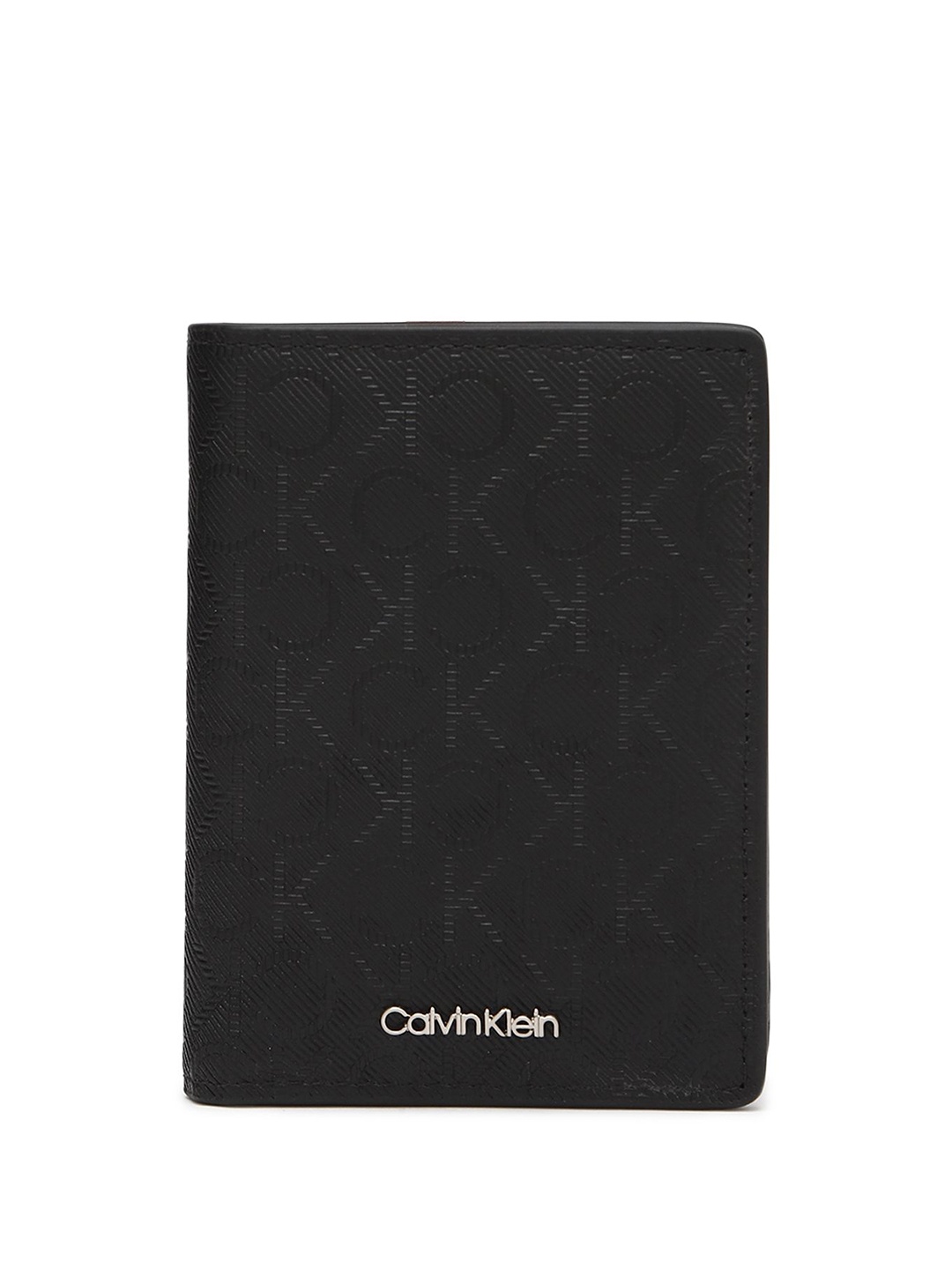 

Calvin Klein Men Textured Leather Two Fold Wallet, Black