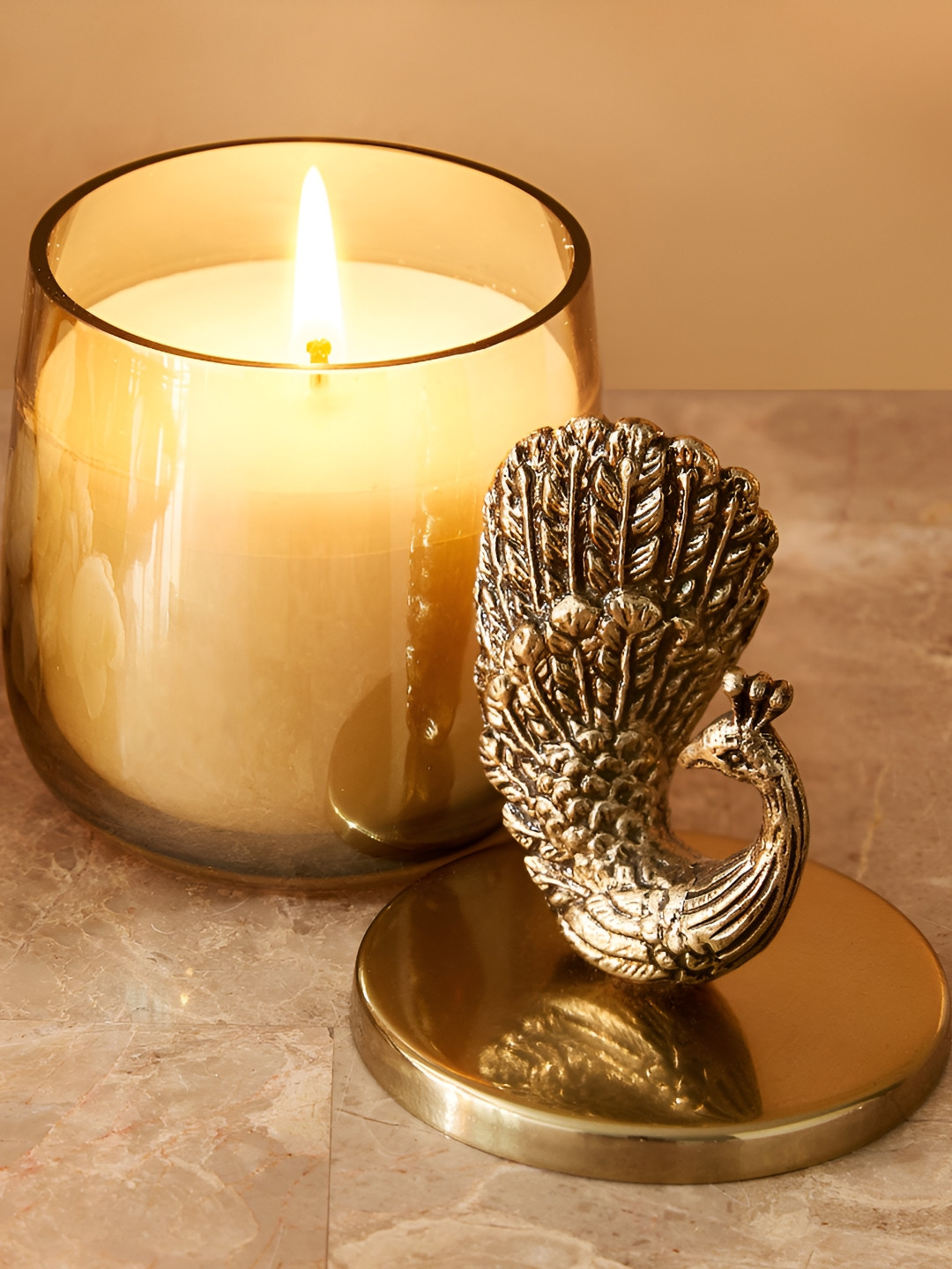 

Home Centre Eternity Vivere Gold-Toned Neroli Jasmine Scented Jar Candle