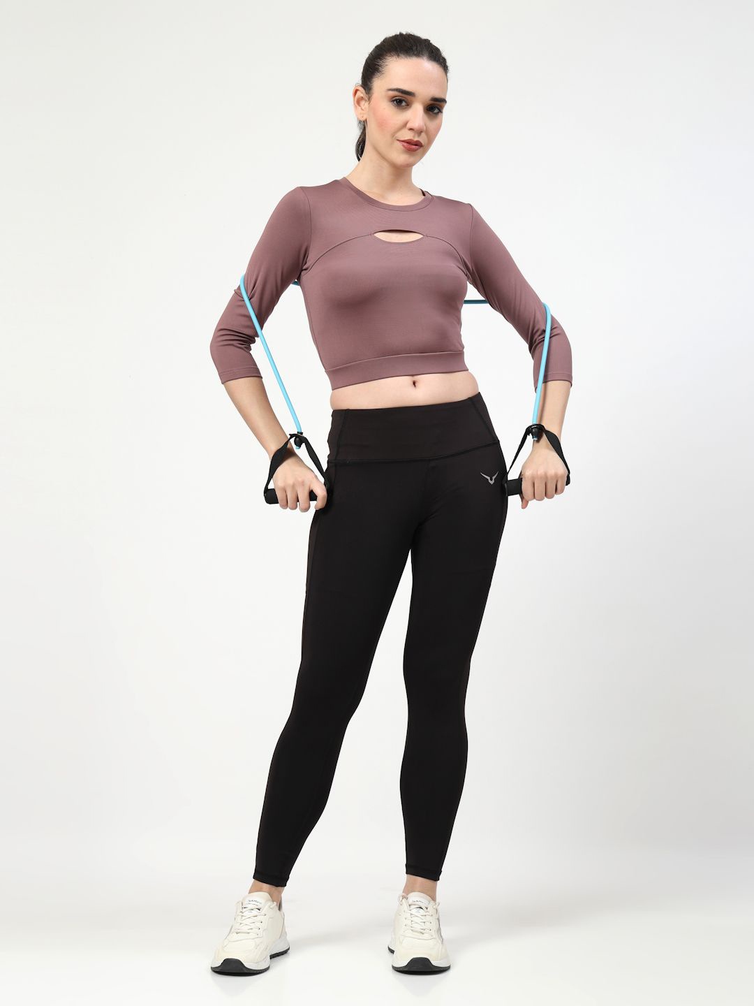 

Invincible Women Front Hole Crop Top, Pink