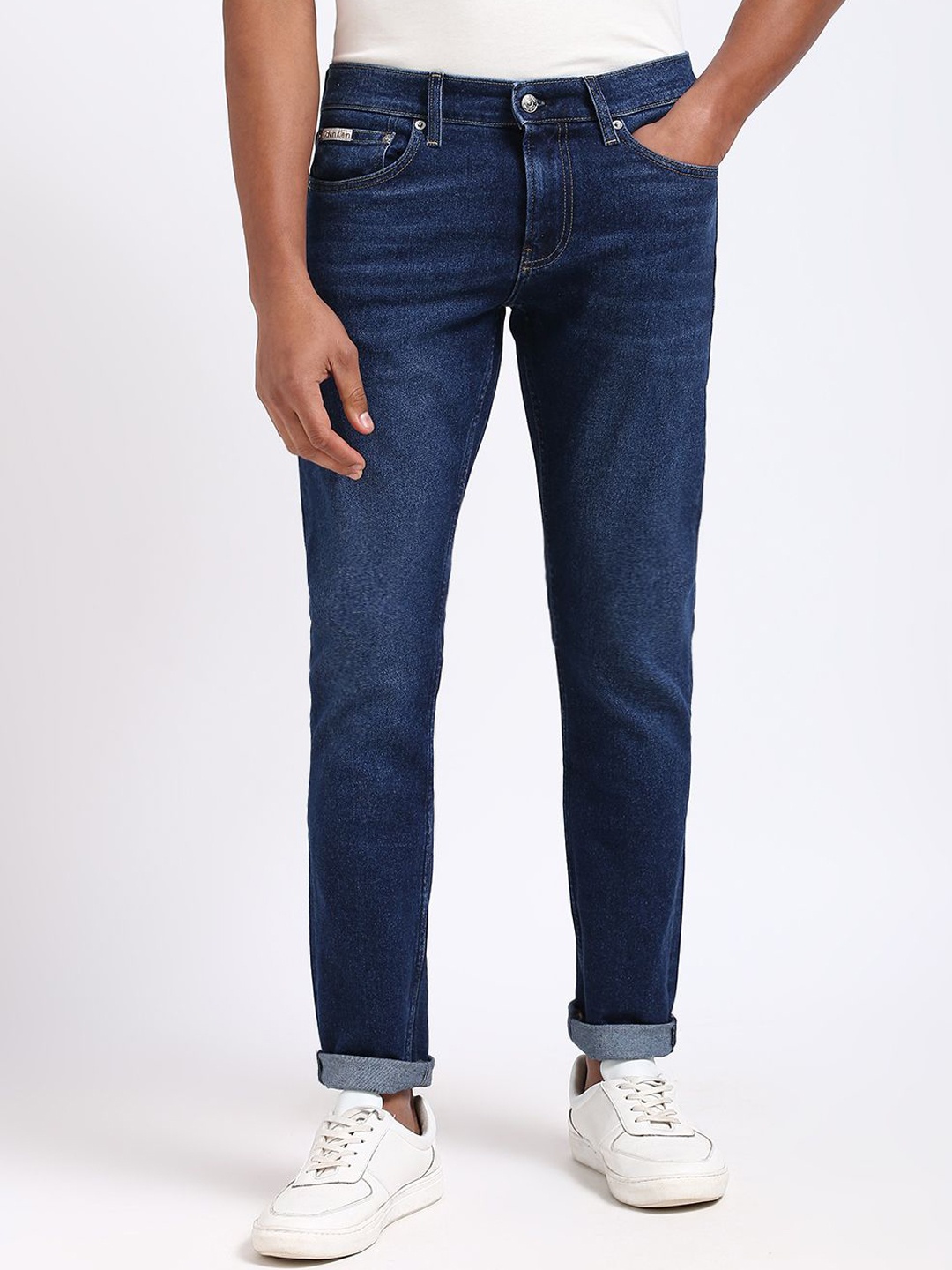 

Calvin Klein Jeans Men Mid-Rise Slim Fit Jeans, Blue