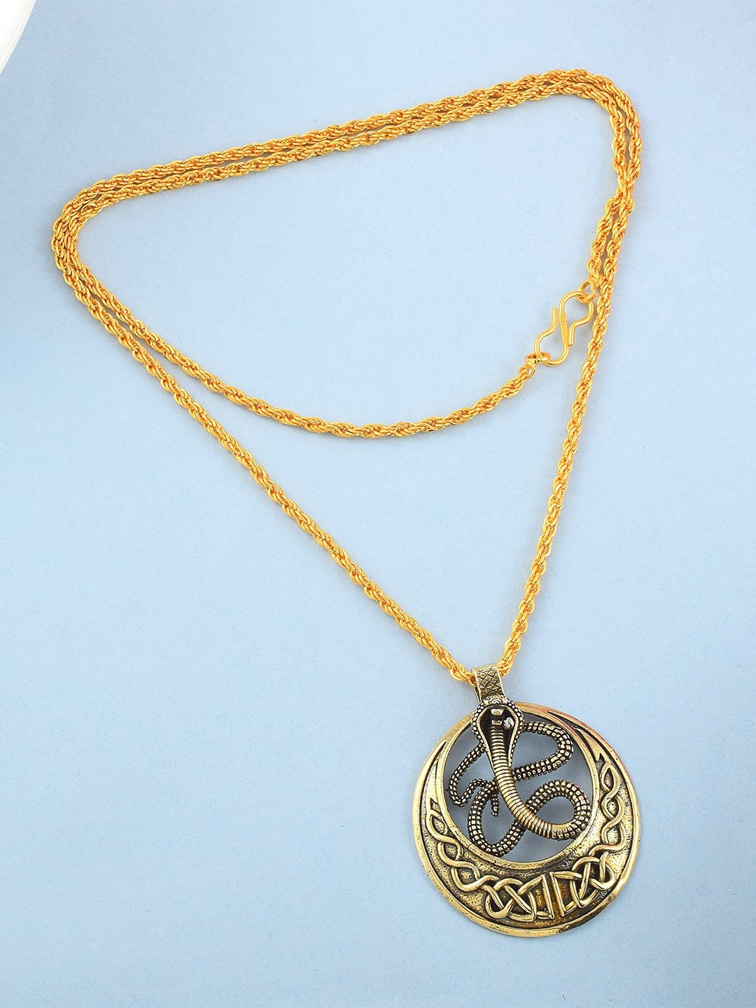 

MEMOIR Men Gold-Plated Pendant With Chain