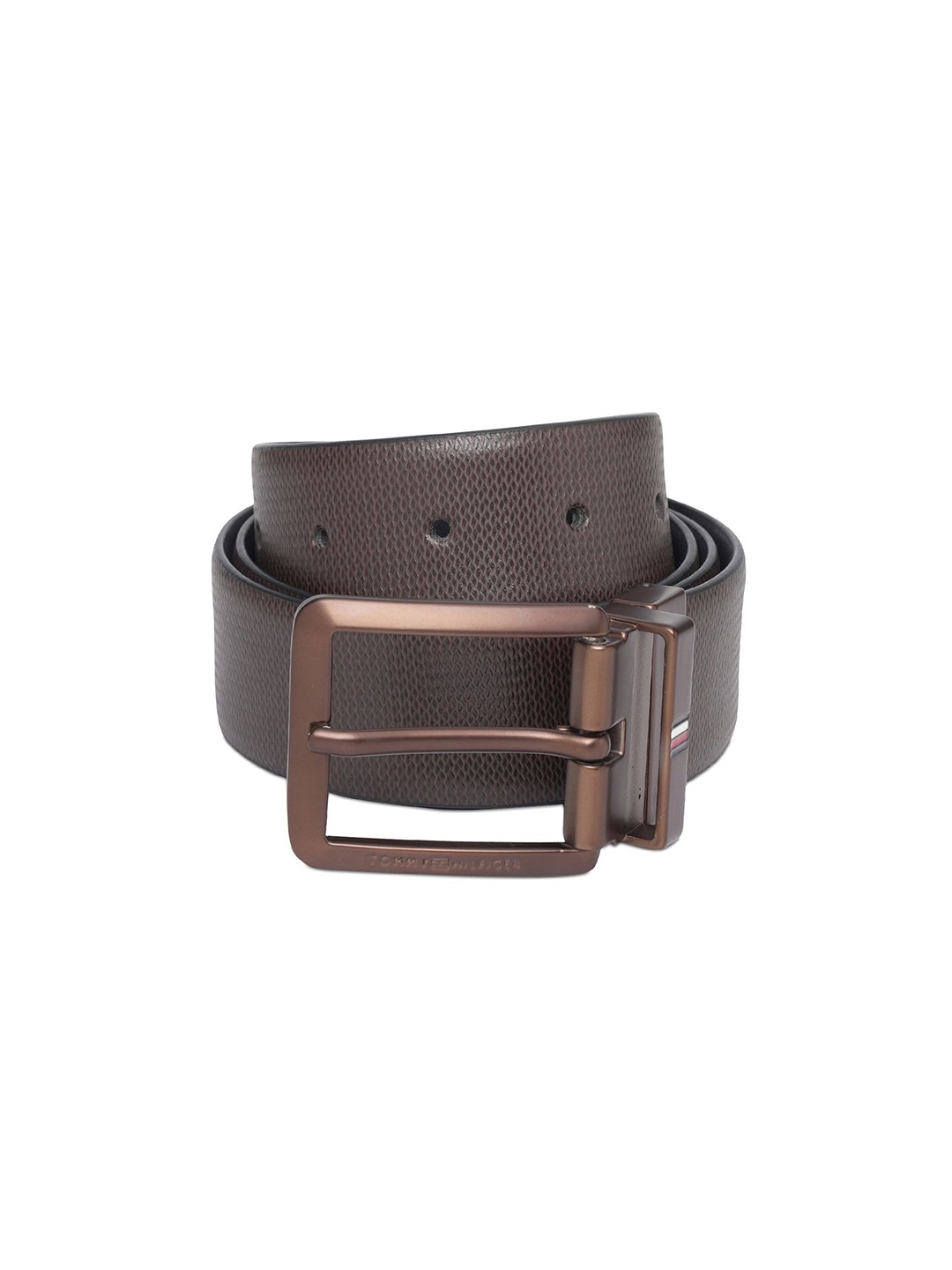 

Tommy Hilfiger Men Leather Reversible Formal Belt, Brown