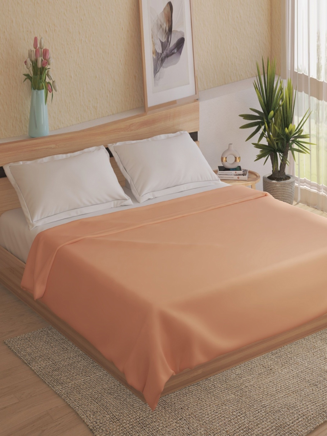 

Home Centre Spinel Beige Double Bed Blanket