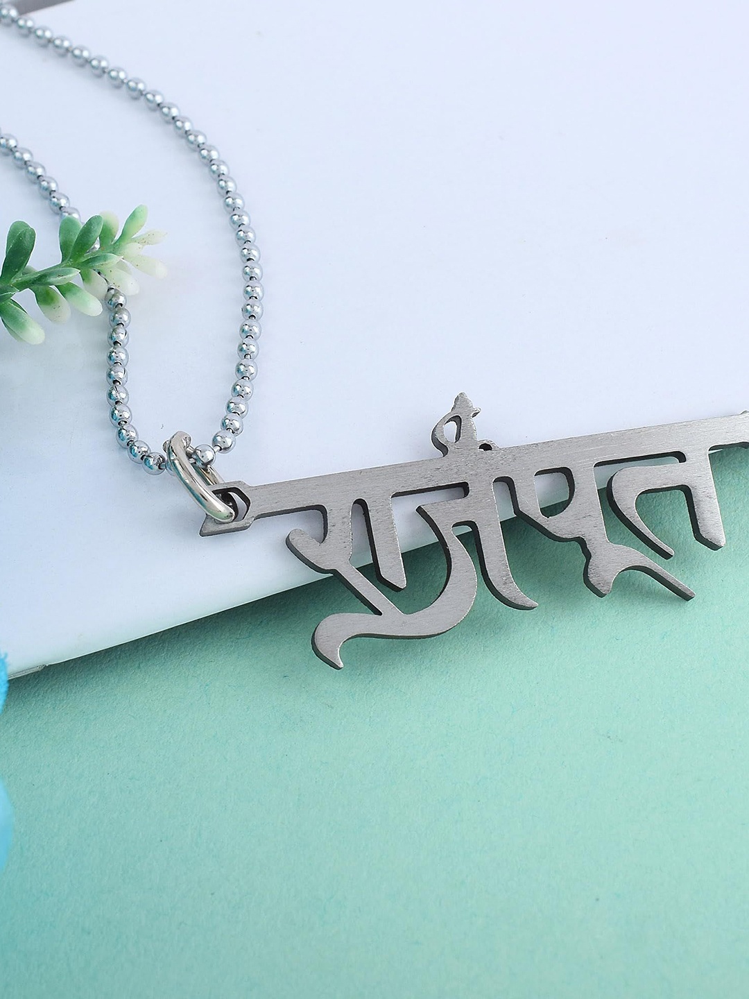 

MEMOIR Silver-Plated Contemporary Pendants With Chains