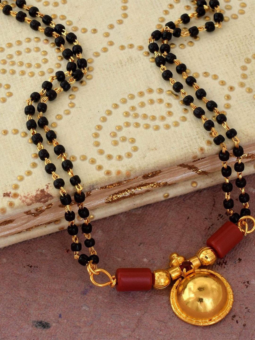 

MEMOIR Gold-Plated Beaded Mangalsutra