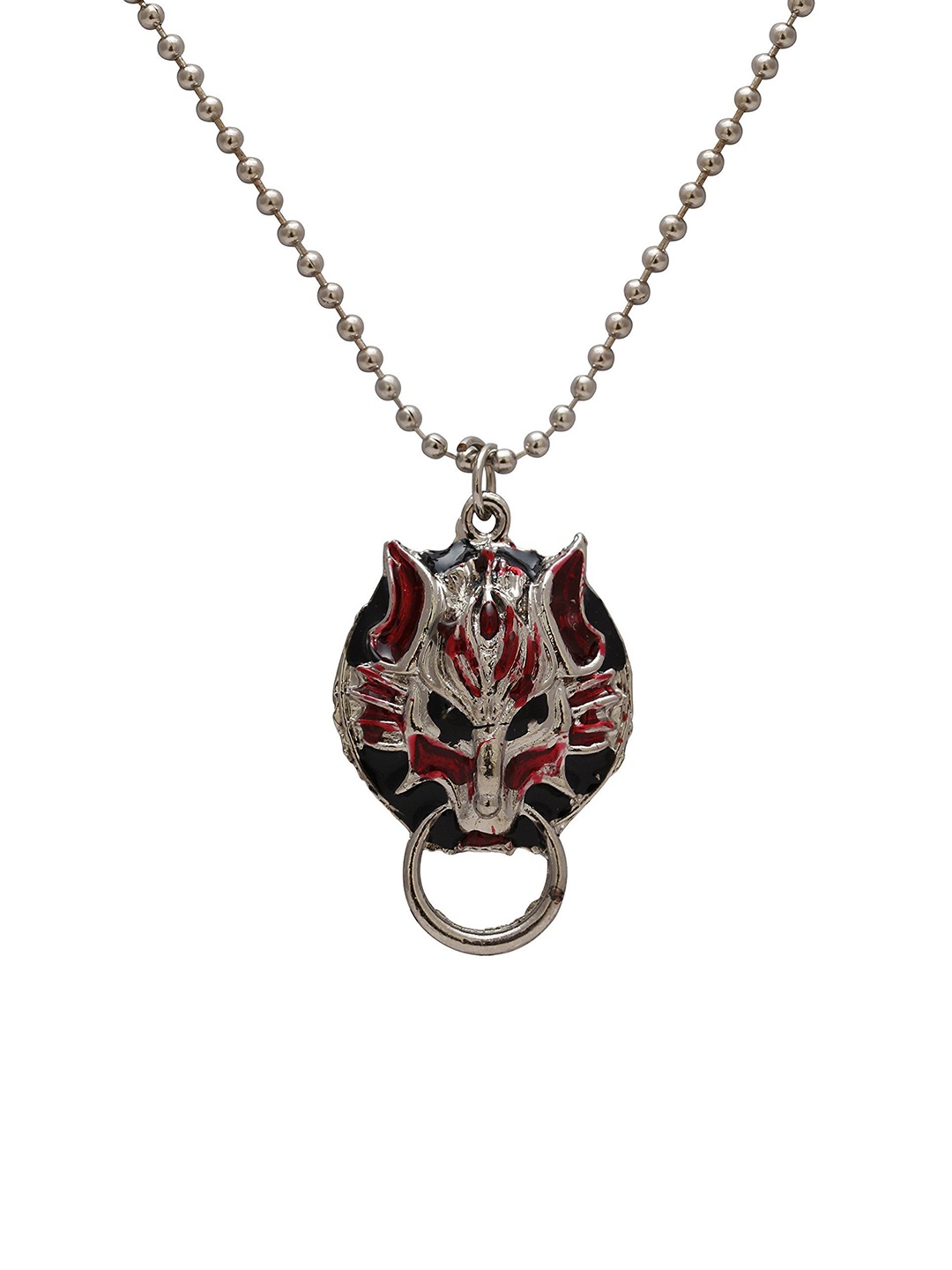

MEMOIR Unisex Brass-Plated Contemporary Pendant With Chain, Silver