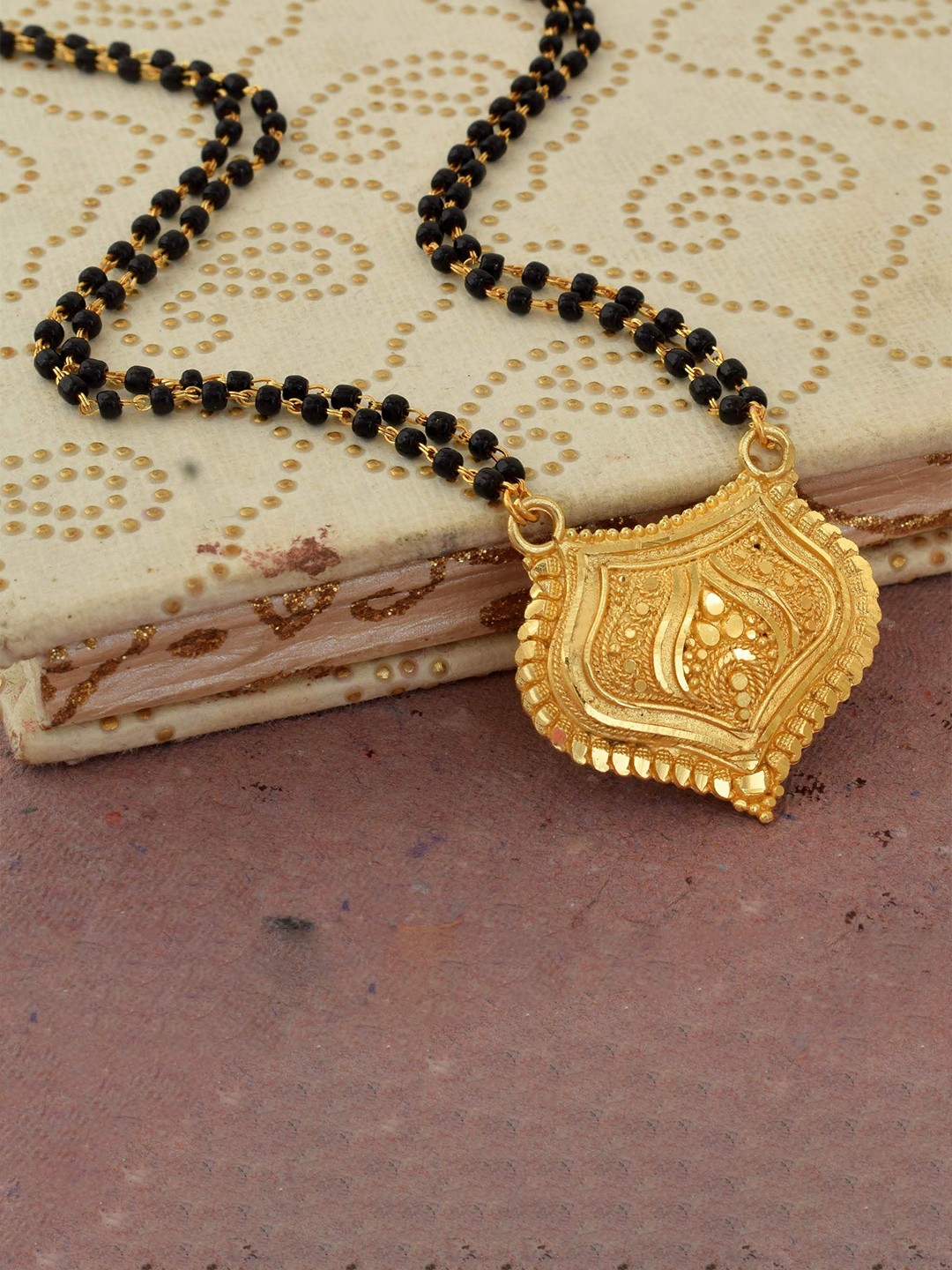 

MEMOIR Gold-Plated Beaded Mangalsutra