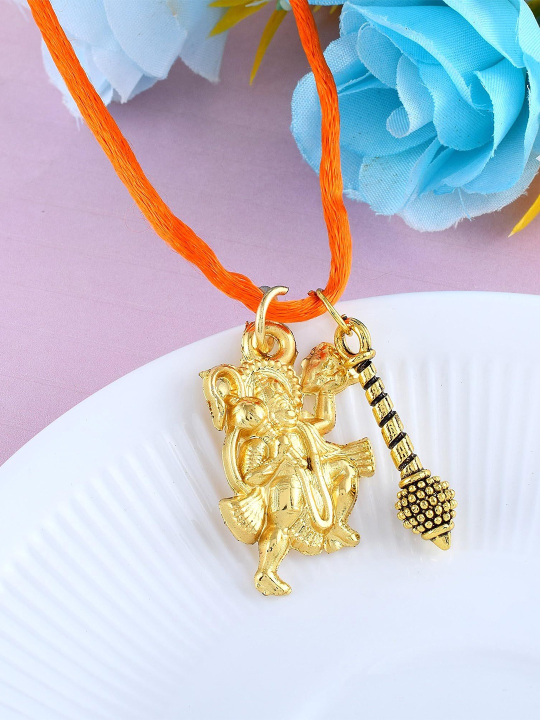 

MEMOIR Unisex Brass-Plated Contemporary Pendant With Chain, Gold