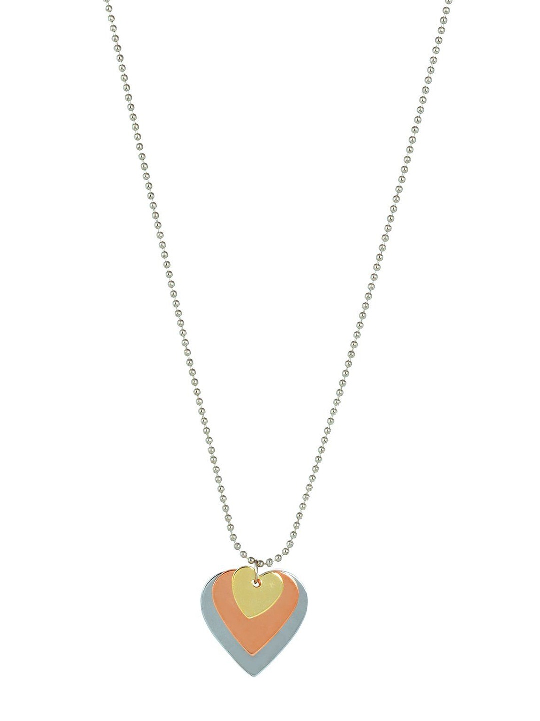 

MEMOIR Heart Shape Pendant With Chain, Gold