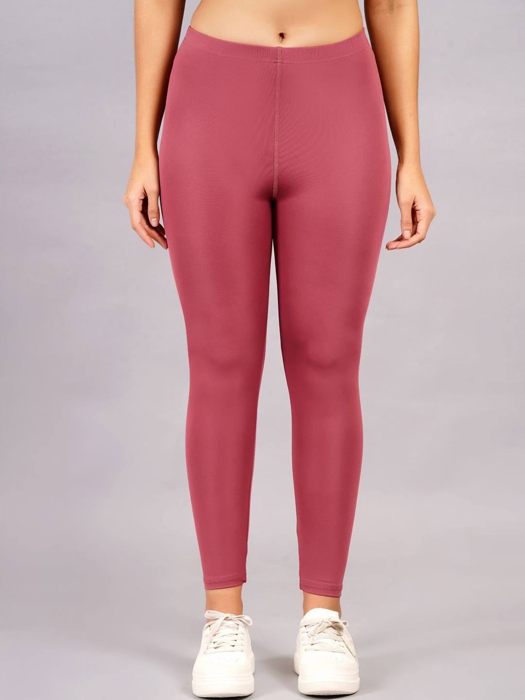 

NEVER LOSE Women High Waist Tummy Control Workout Running Yoga Tights, Coral