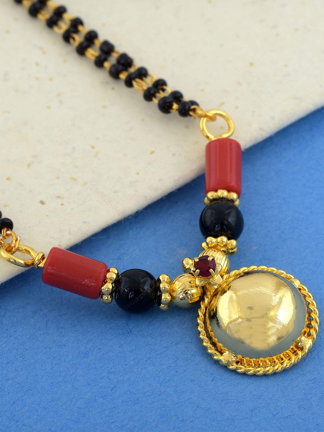

MEMOIR Gold-Plated Beaded Mangalsutra