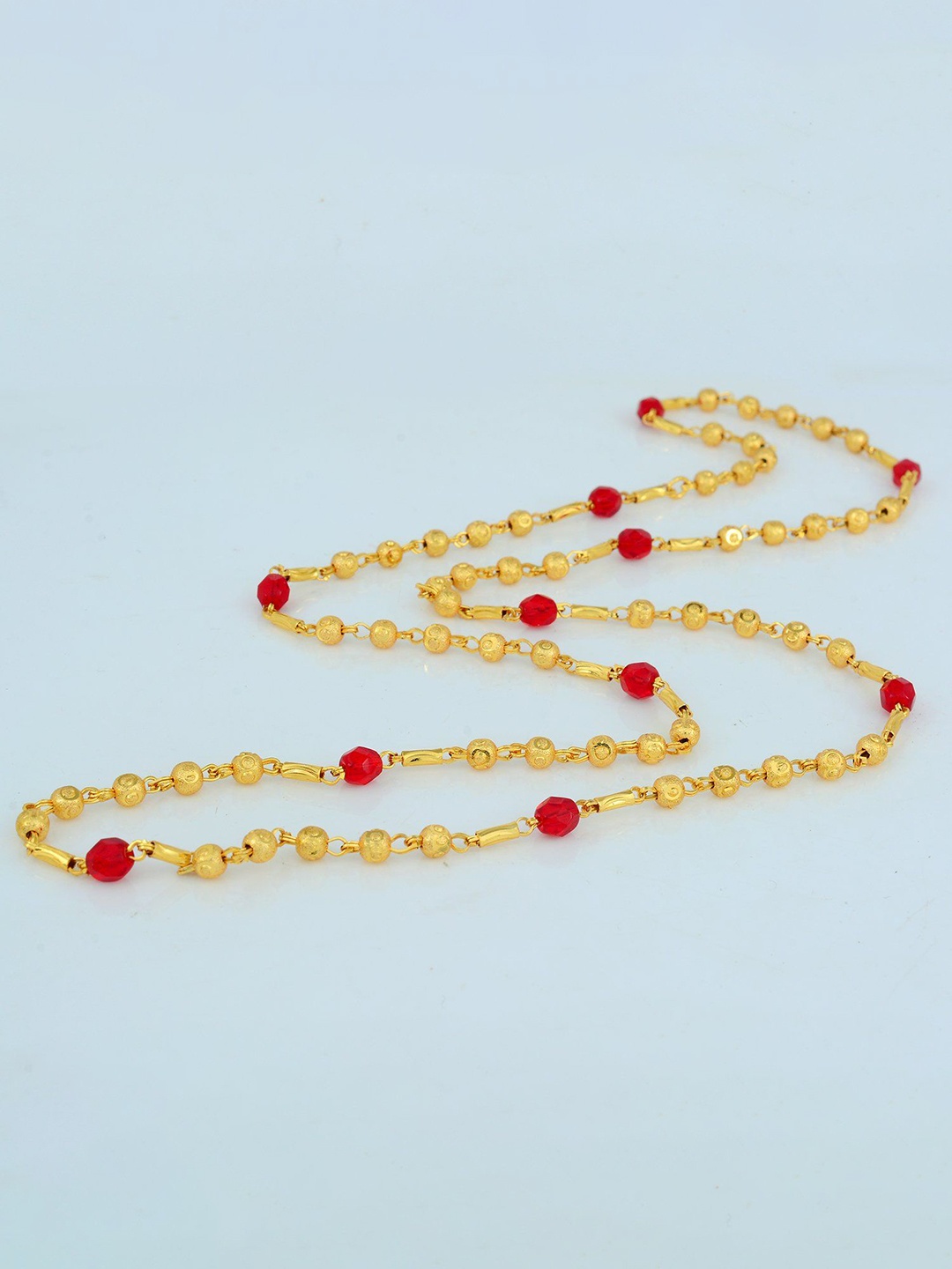 

MEMOIR Unisex Gold-Plated Beaded Minimal Chain