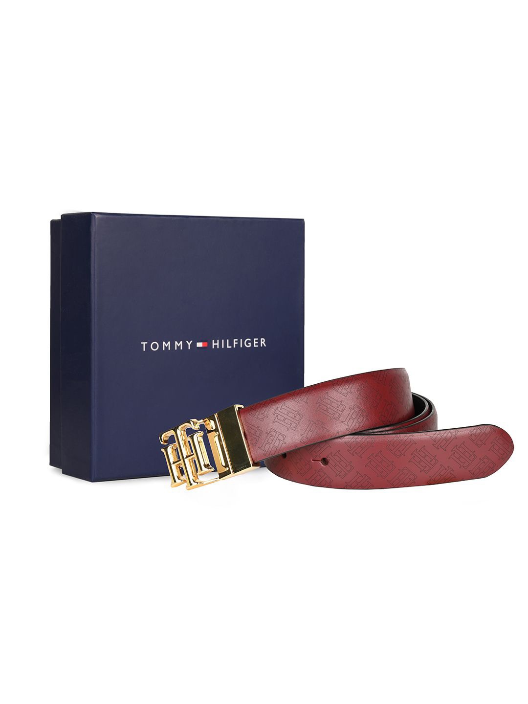 

Tommy Hilfiger Women Leather Reversible Formal Belt, Brown