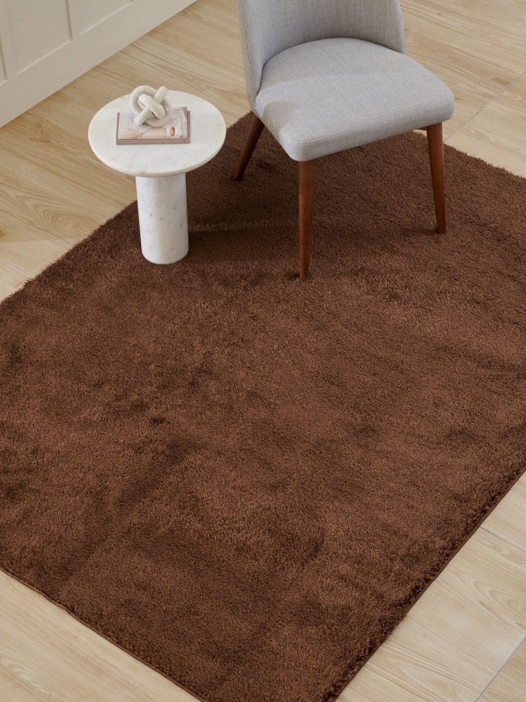 

Home Centre Brown Rectangle Shaped Shaggy Anti-Skid Carpet