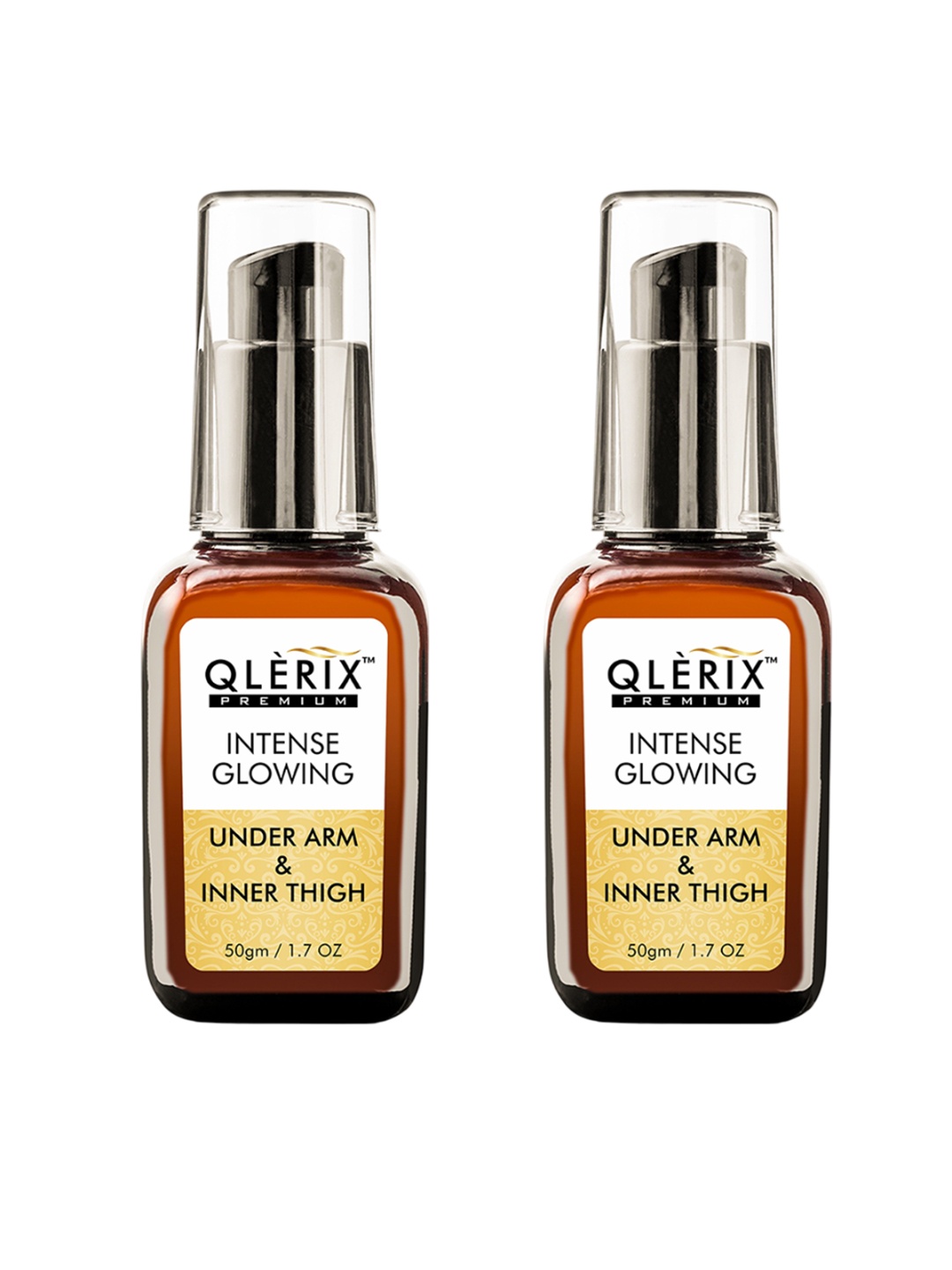 

QLERIX Set Of 2 Intense Glowing Under Arm & Intense Thigh Cream - 50 g each, White