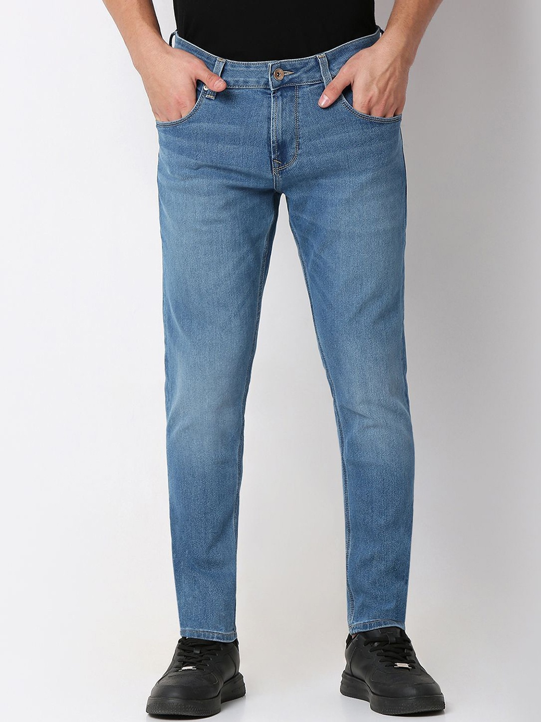 

SPYKAR Men Slim Fit Light Fade Stretchable Jeans, Blue