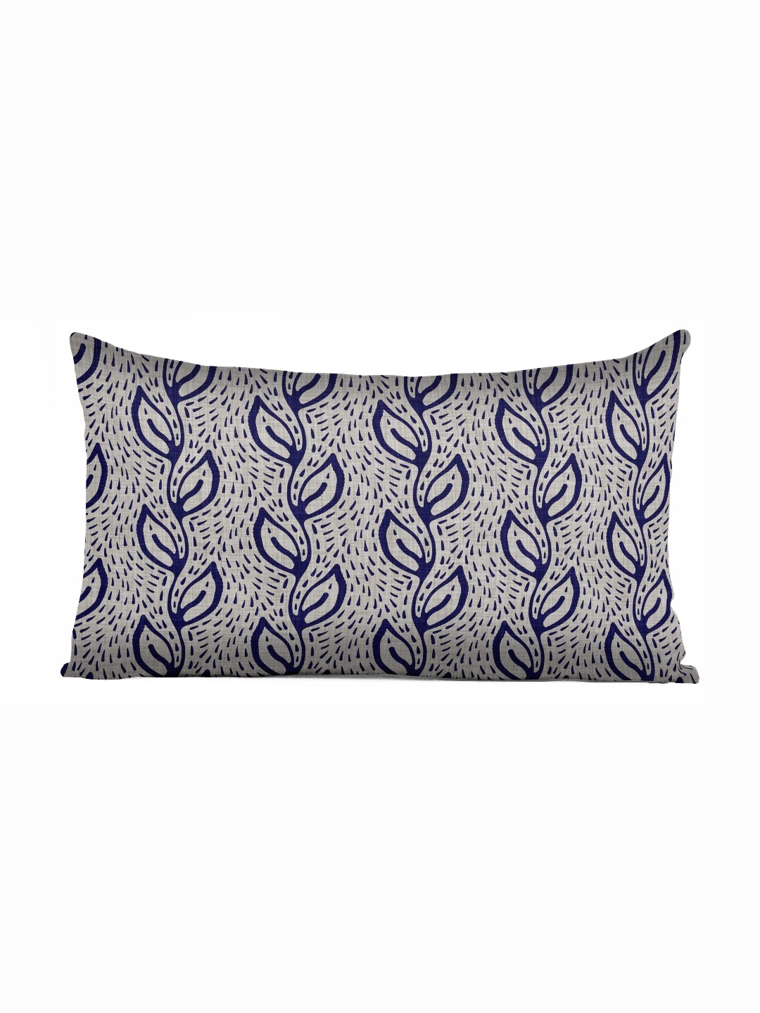 

Vargottam Blue & White Floral Linen Rectangle Cushion Covers