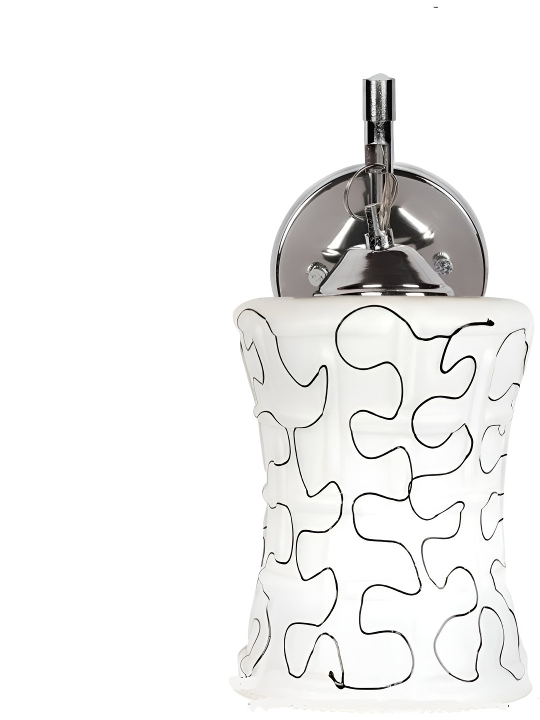 

Afast Silver-Toned & White Textured Contemporary Bell Shaped Metal Wall Lamp