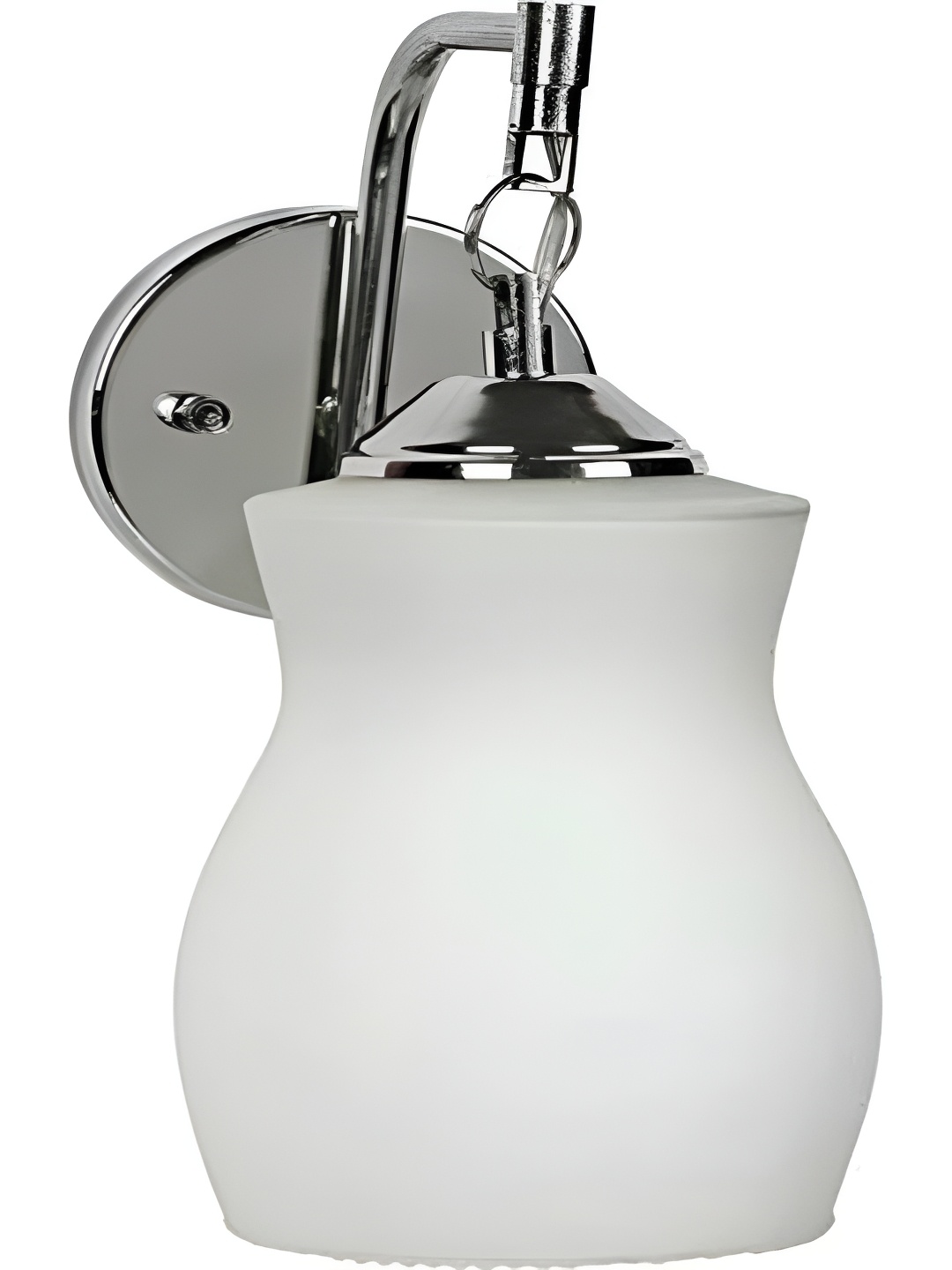 

Afast Silver-Toned & White Contemporary Bell Shaped Metal Wall Lamp
