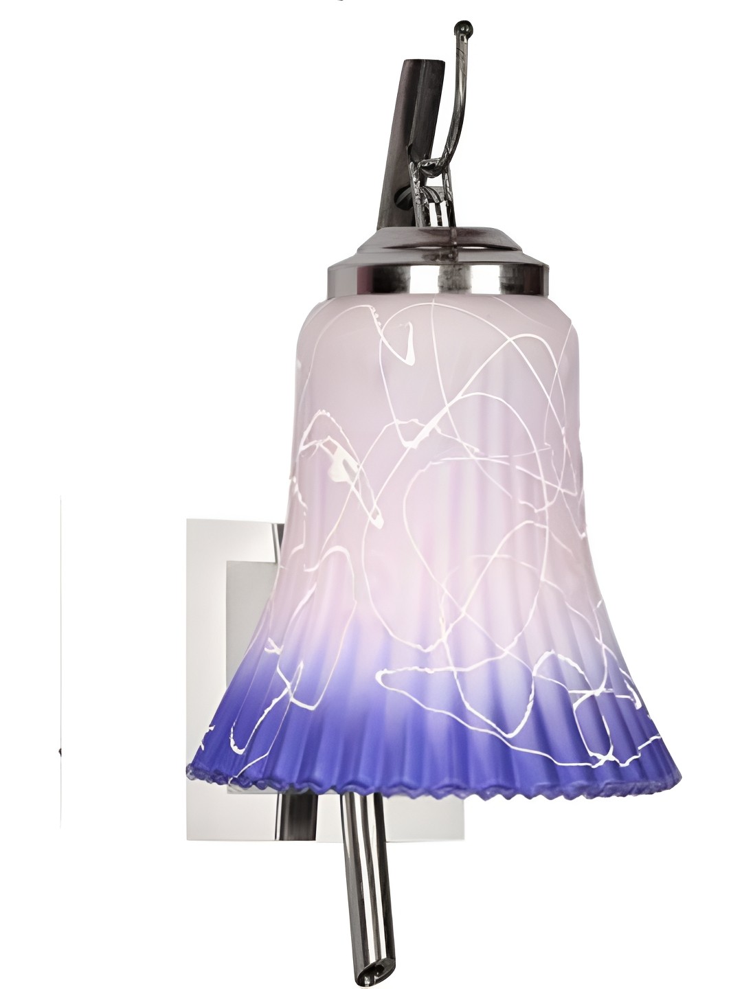 

Afast Silver-Toned & White Textured Contemporary Bell Shaped Metal Wall Lamp
