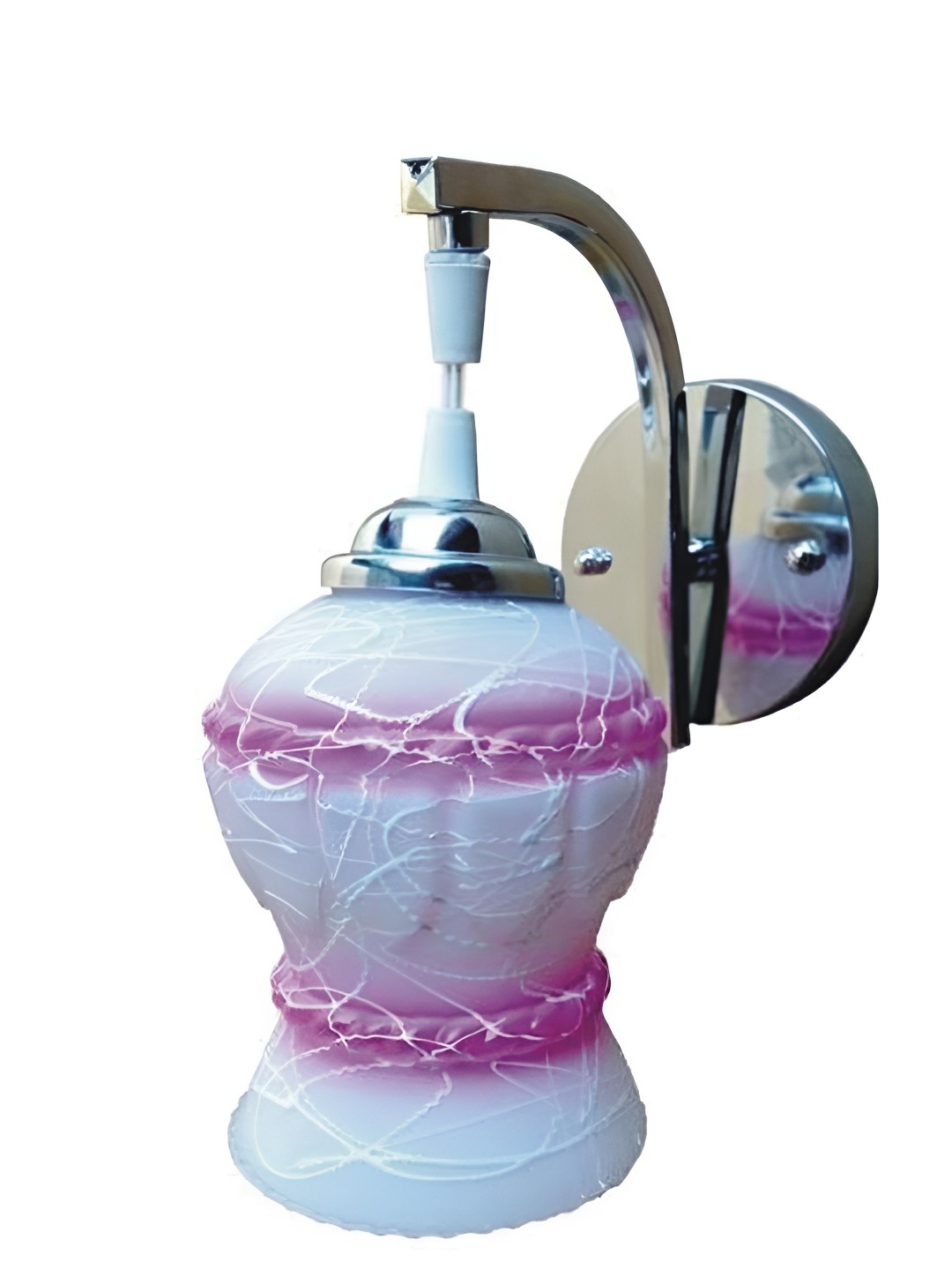 

Afast Pink & White Printed Metal Wall Lamp