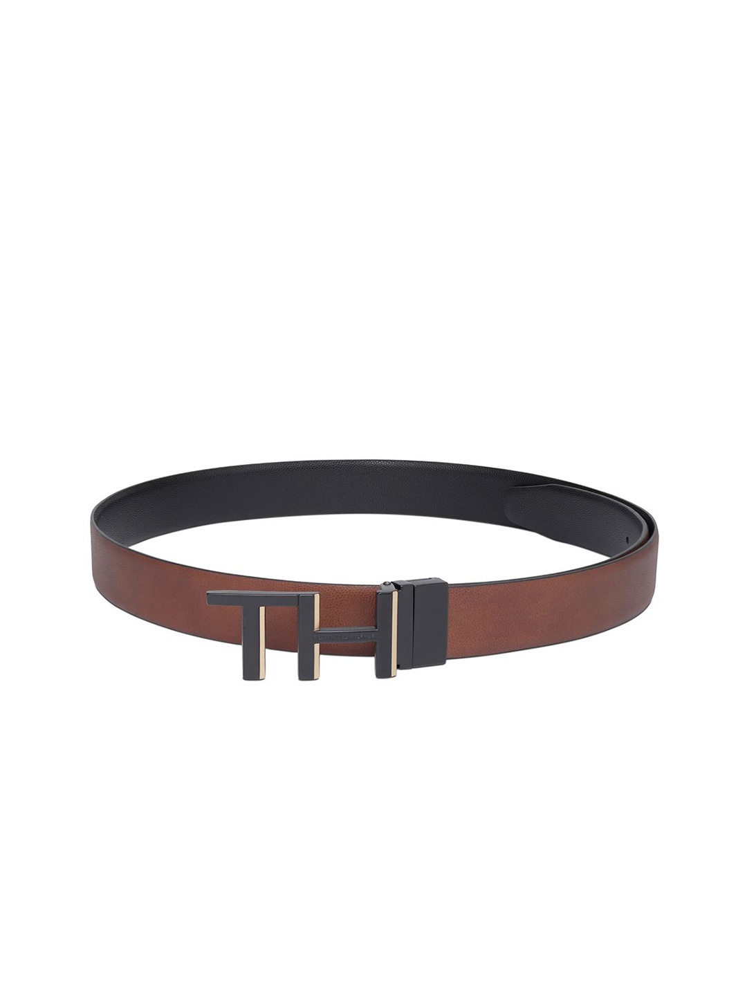 

Tommy Hilfiger Men Textured Leather Reversible Belt, Tan