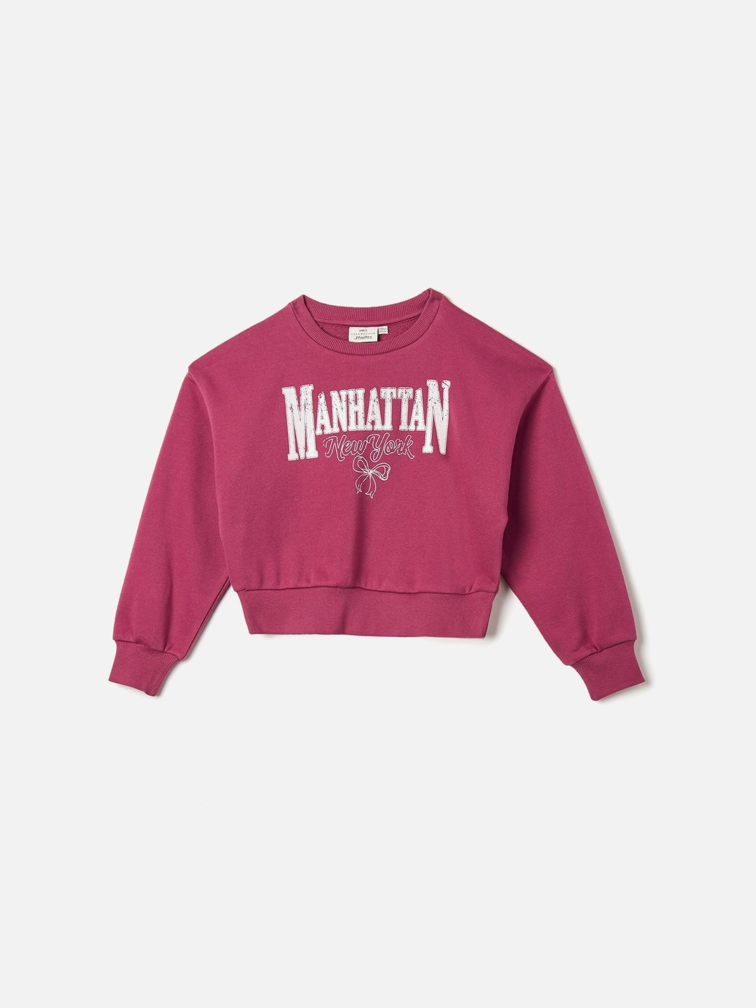 

Juniors by Babyshop Girls Printed Pullover Sweatshirt, Red
