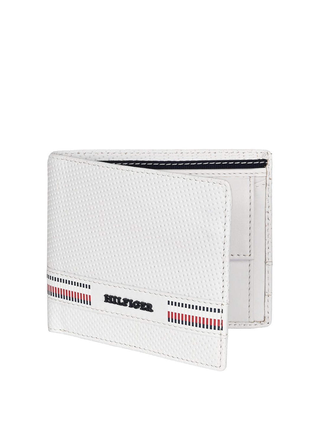 

Tommy Hilfiger Men Leather Two Fold Wallet, White