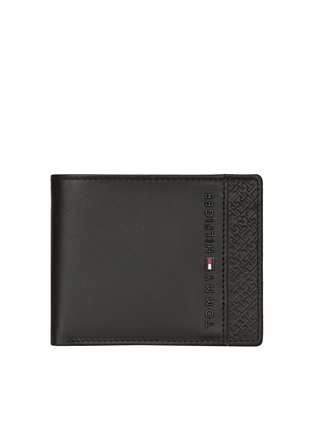 

Tommy Hilfiger Men Leather Two Fold Wallet, Brown
