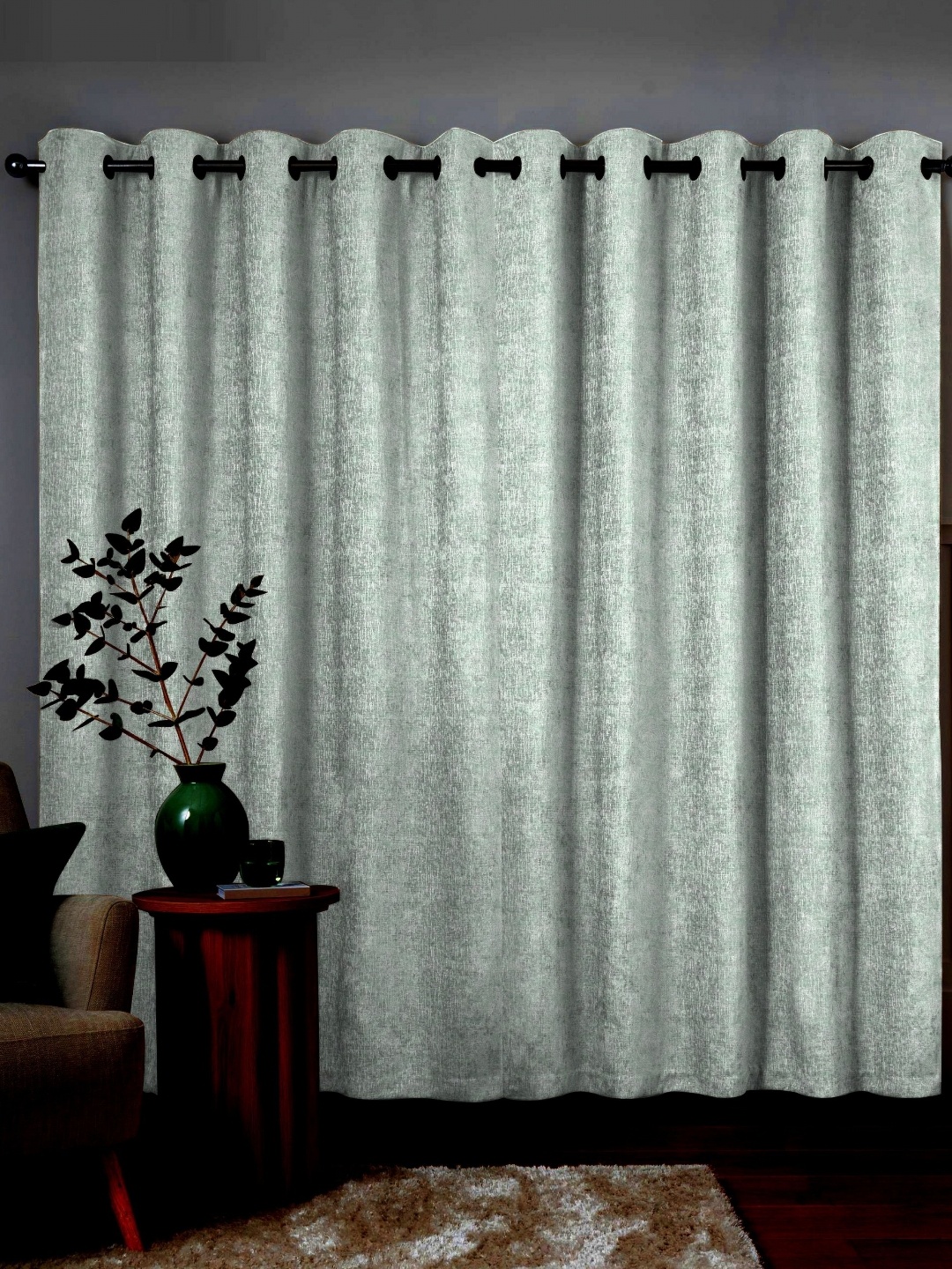 

Nefertiti Home Green 2 Pieces Black Out Door Curtain