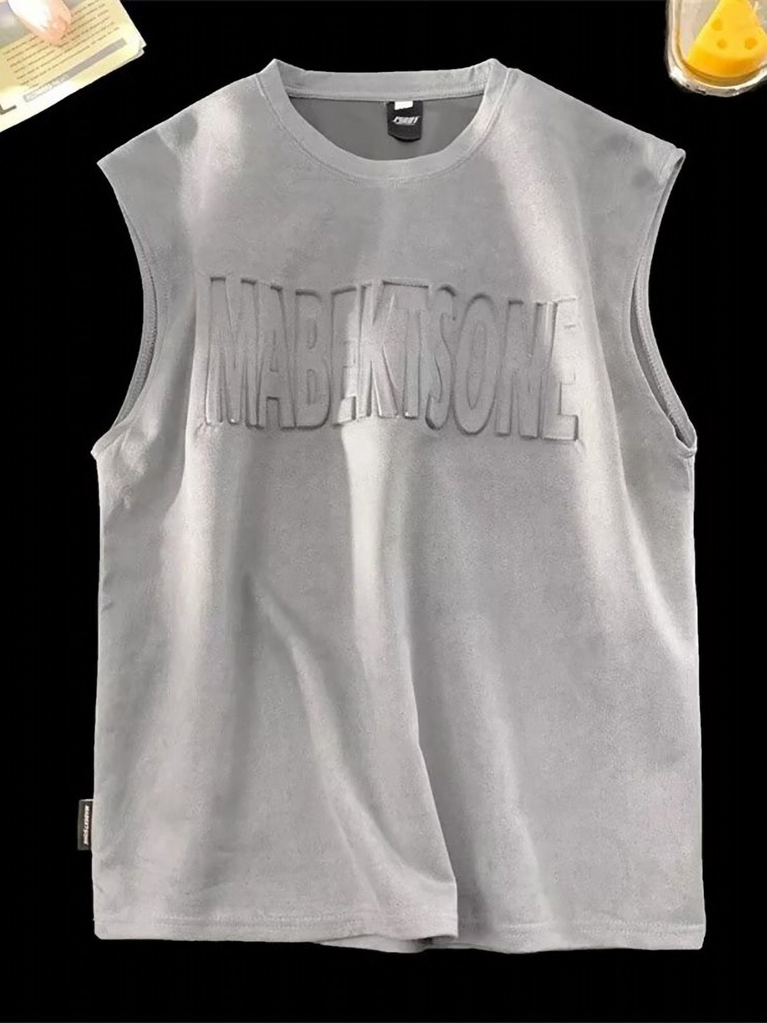 

StyleCast x Revolte Men Typography Printed T-shirt, Grey