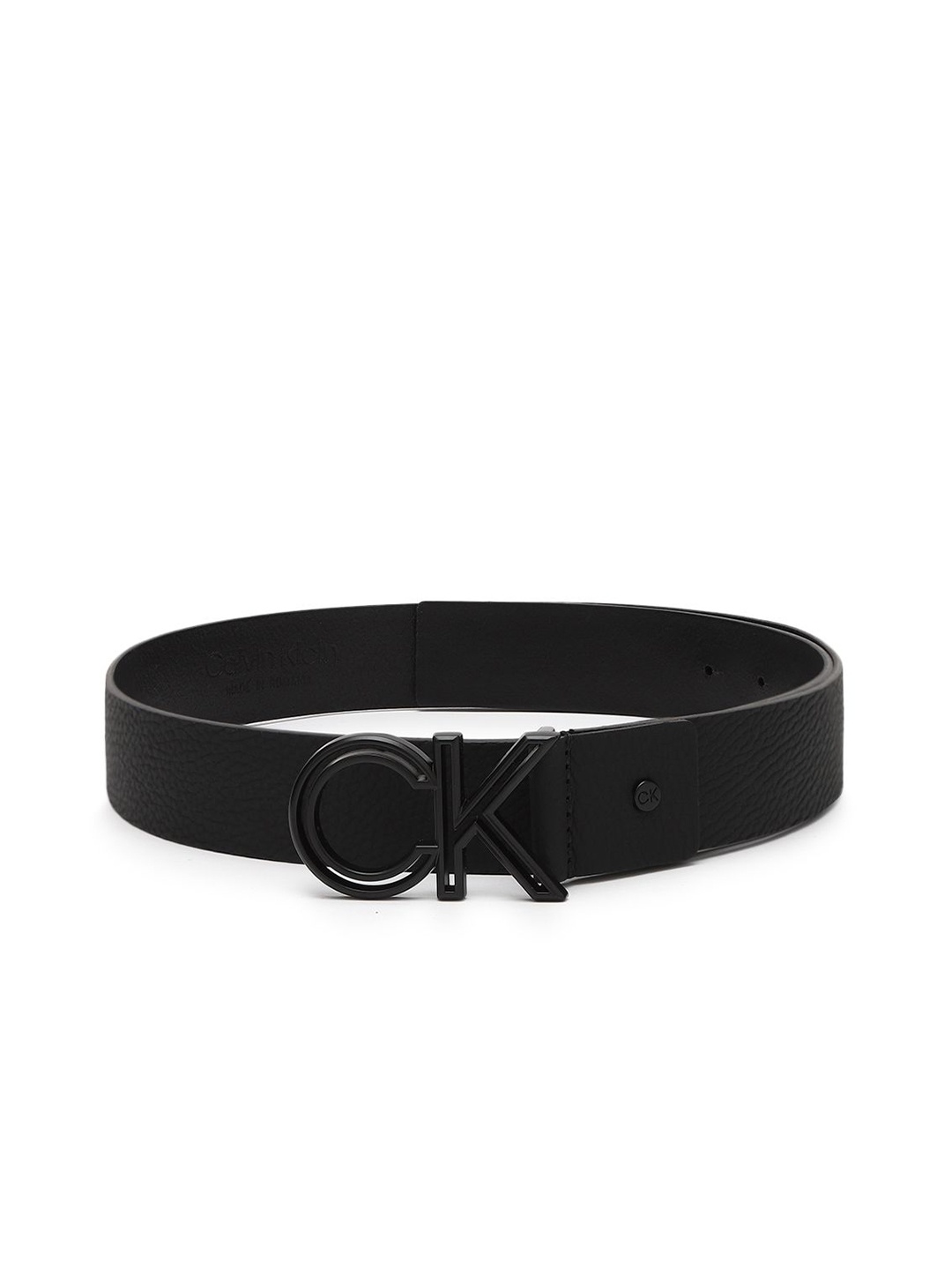 

Calvin Klein Men Textured Leather Belt, Black