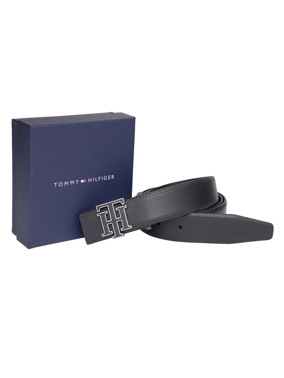 

Tommy Hilfiger Men Leather Belt, Black