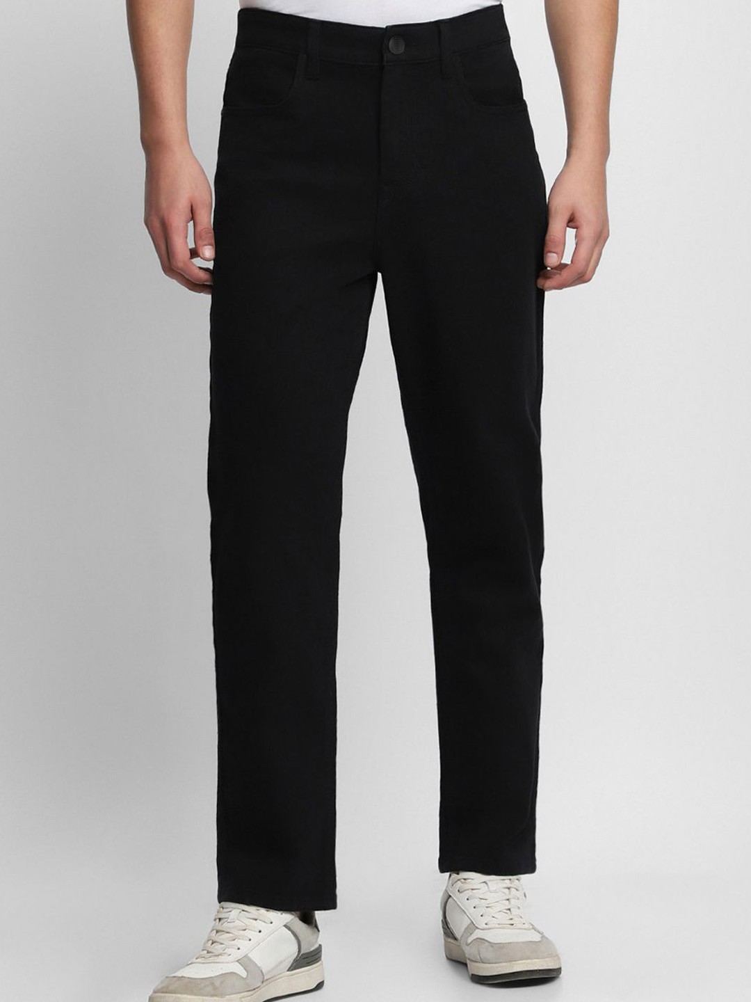 

ComfyStyle Men Mid-Rise Stretchable Regular Fit Jeans, Black