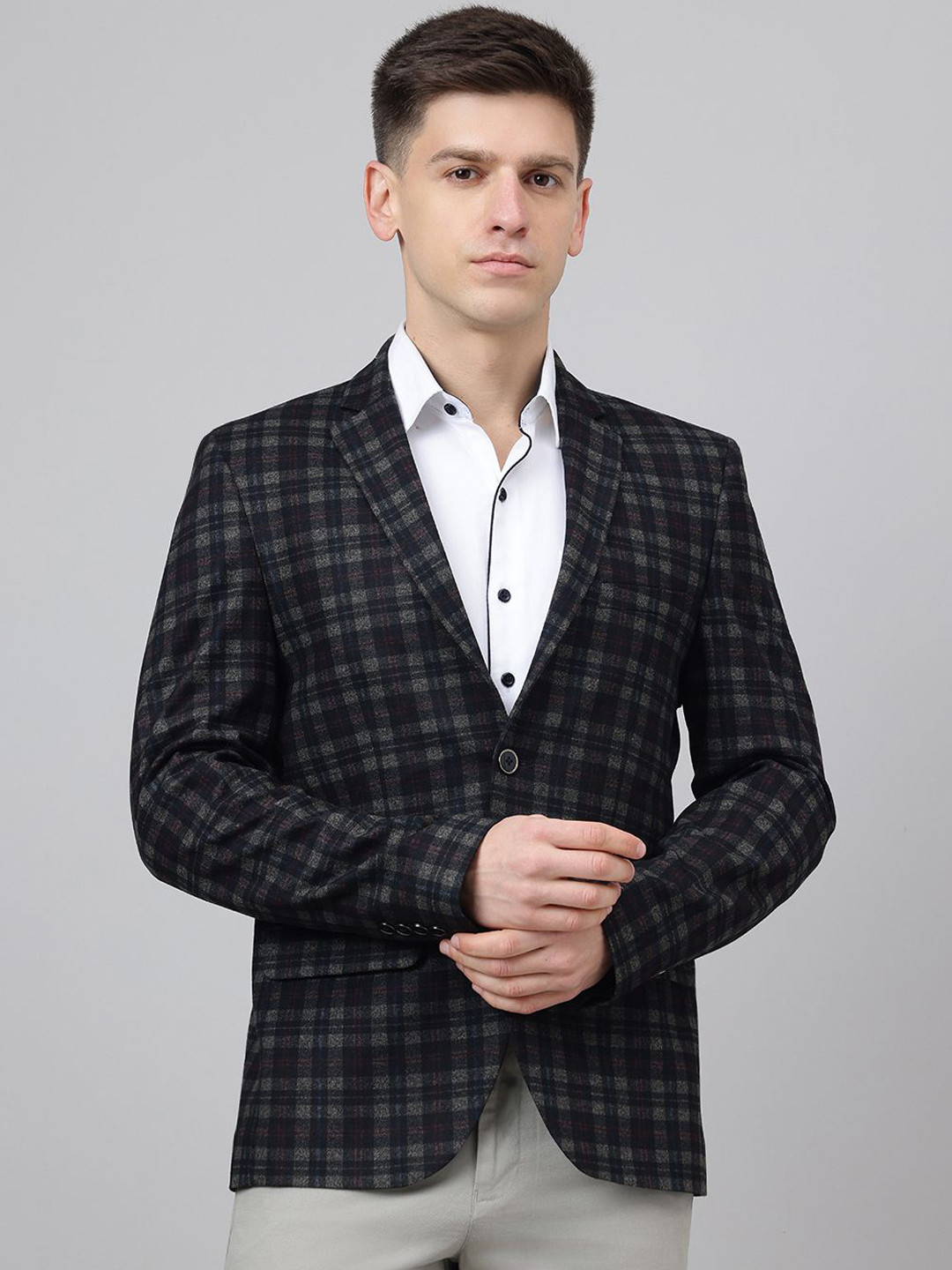 

Richlook Smart-Fit Single Breasted Blazer, Black