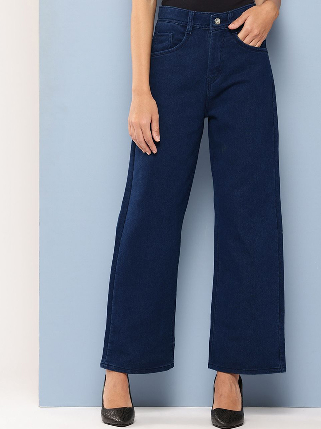

BAESD Girls Denim Original High-Rise Stretchable Flared Jeans, Blue