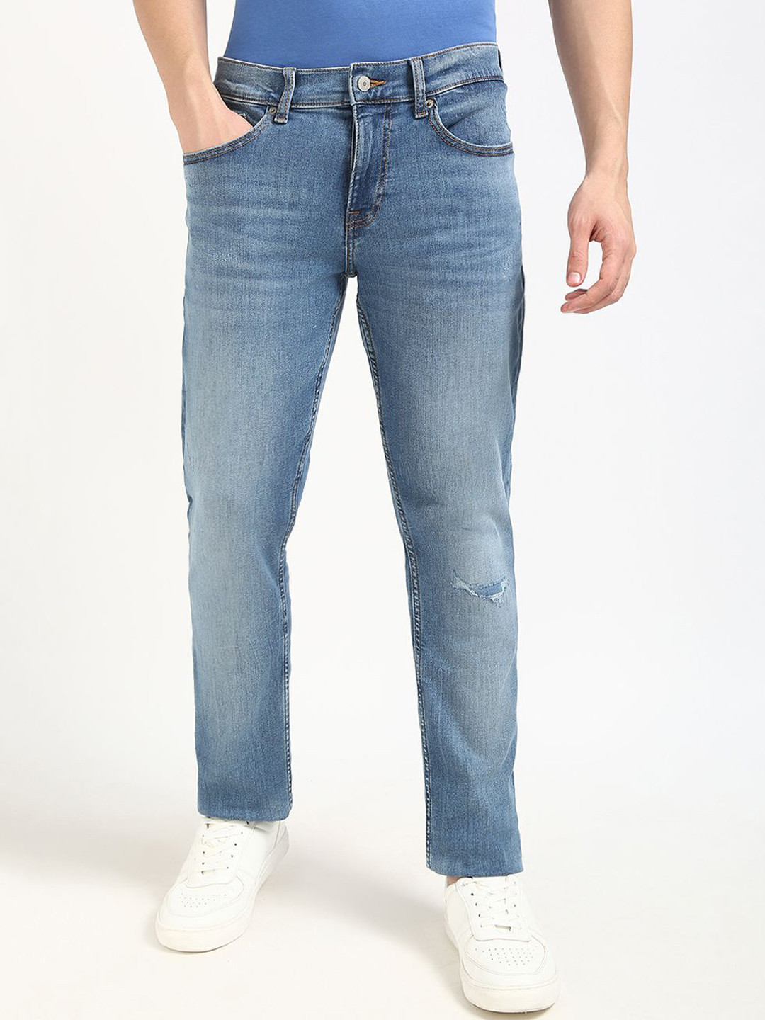 

Tommy Hilfiger Men Slim Fit Stretchable Jeans, Blue