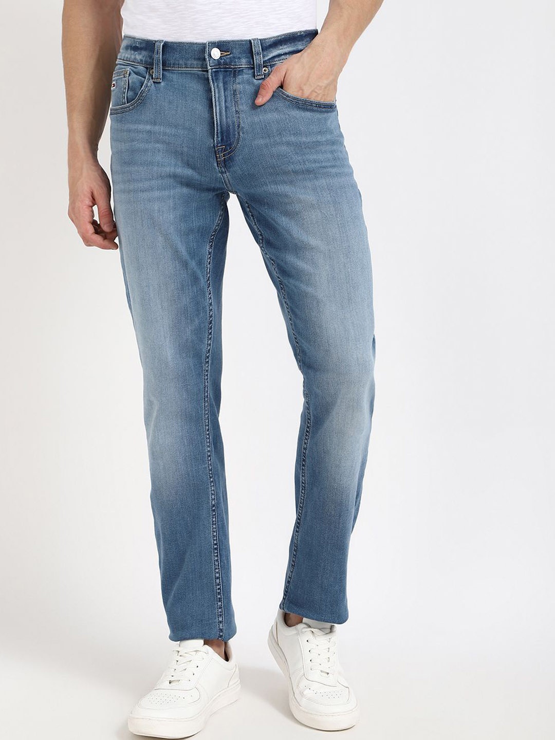 

Tommy Hilfiger Men Slim Fit Stretchable Jeans, Blue