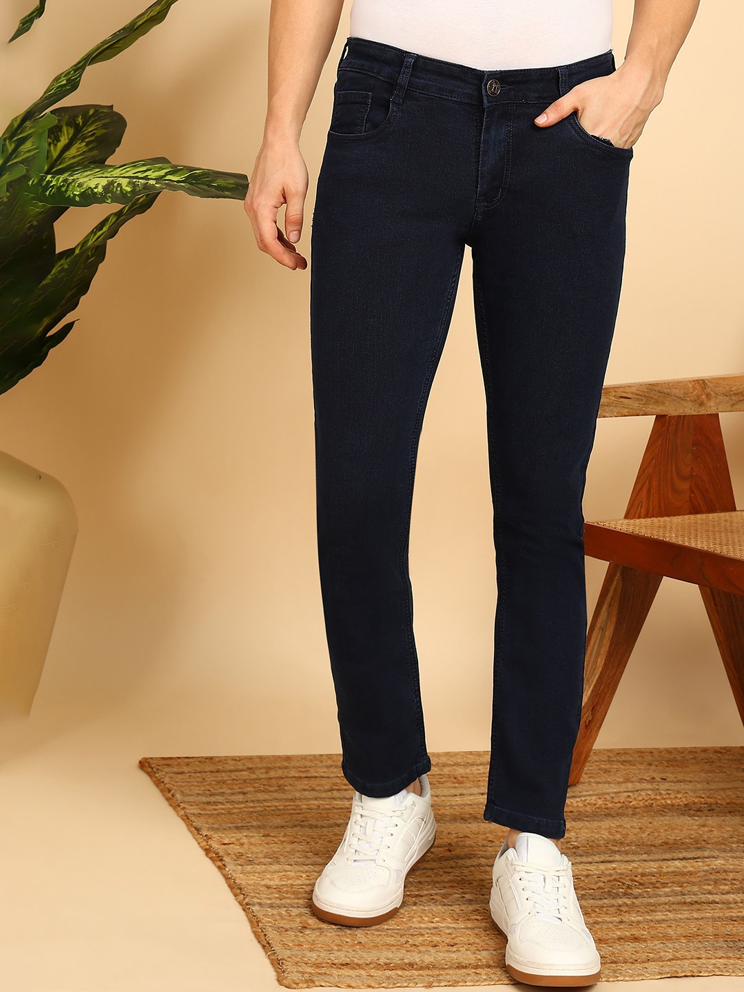 

AFLASH Men Mid-Rise Stretchable Regular Fit Jeans, Blue
