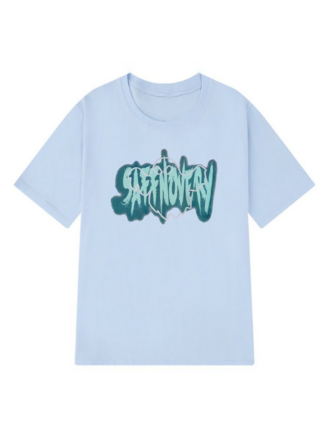 

StyleCast x Revolte Men Typography Printed Round Neck Cotton T-shirt, Blue