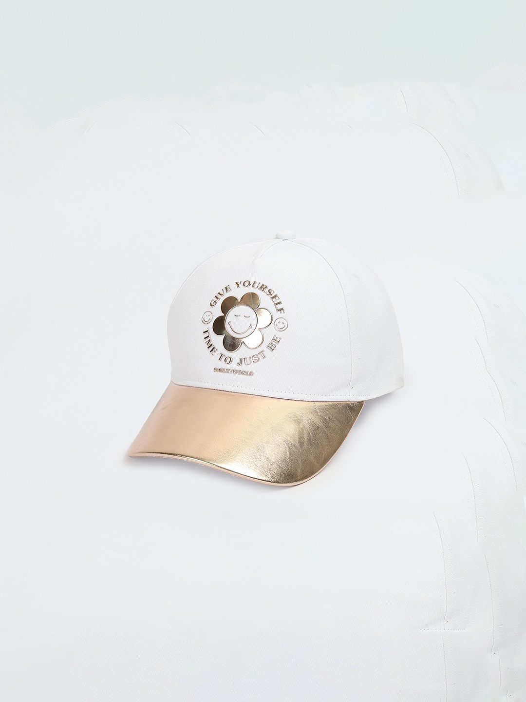 

max Girls Printed Baseball Cap, Off white