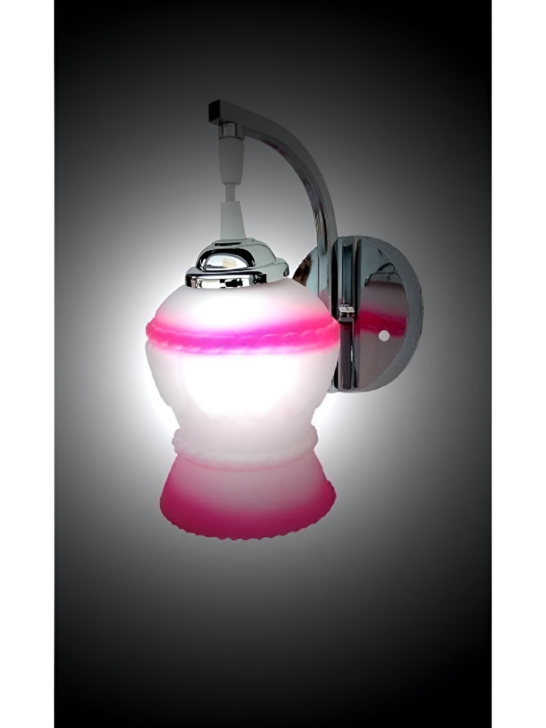

Afast Pink & White Printed Metal Wall Lamp