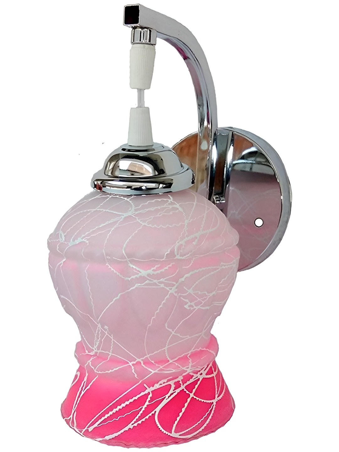

Afast Pink & White Printed Metal Wall Lamp
