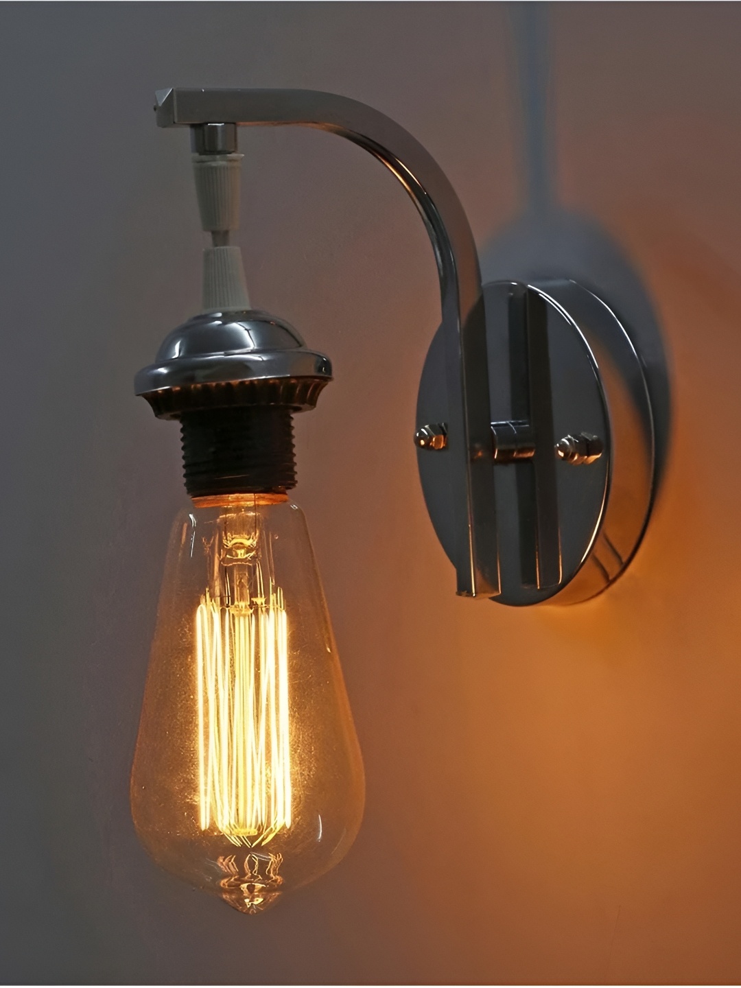 

Afast Gold-Toned & Silver Toned Metal Wall Lamp