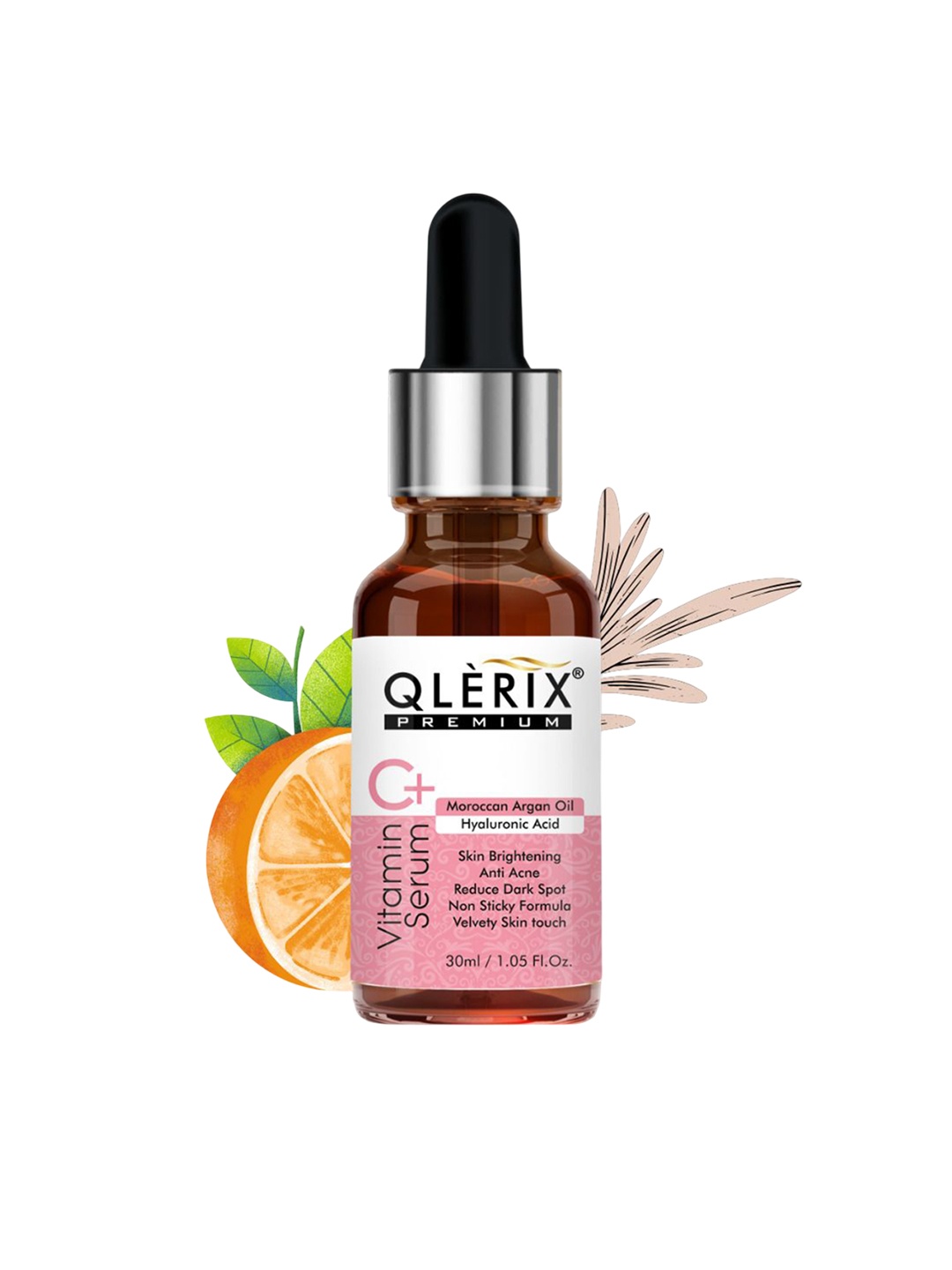 

QLERIX Vitamin C+ Serum With Hyaluronic Acid - 30 ml, Transparent