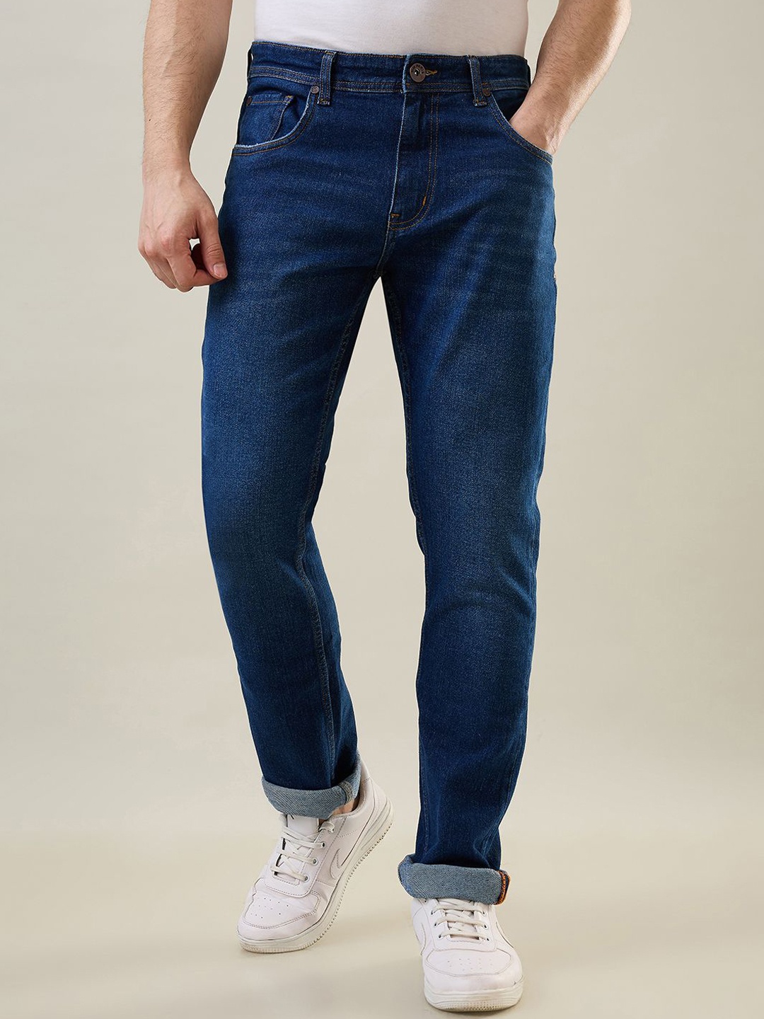 

TIM PARIS Men Mid-Rise Straight Fit Jeans, Blue